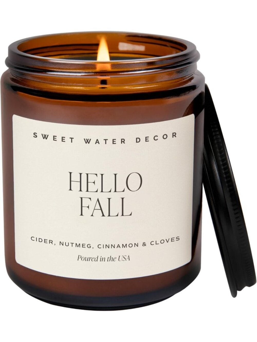 Autumn Scented Candle in Amber Jar, 9oz - Cozy Fall Home Decor Gift